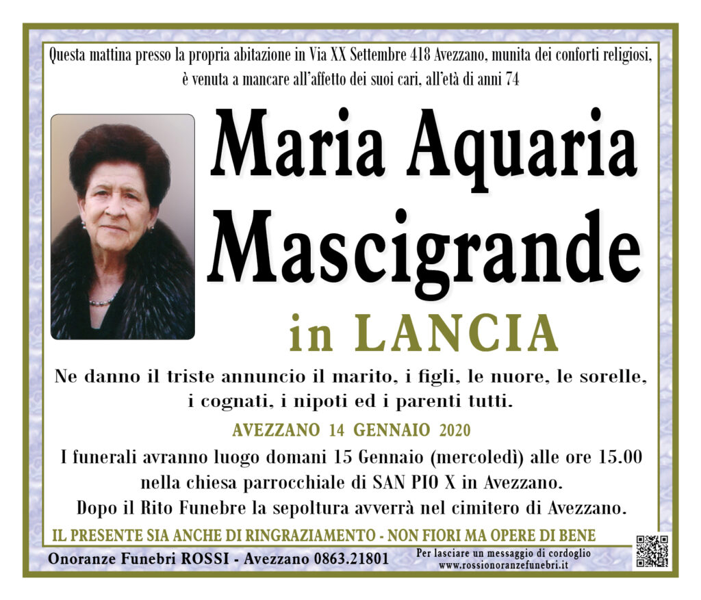 Maria Aquaria Mascigrande