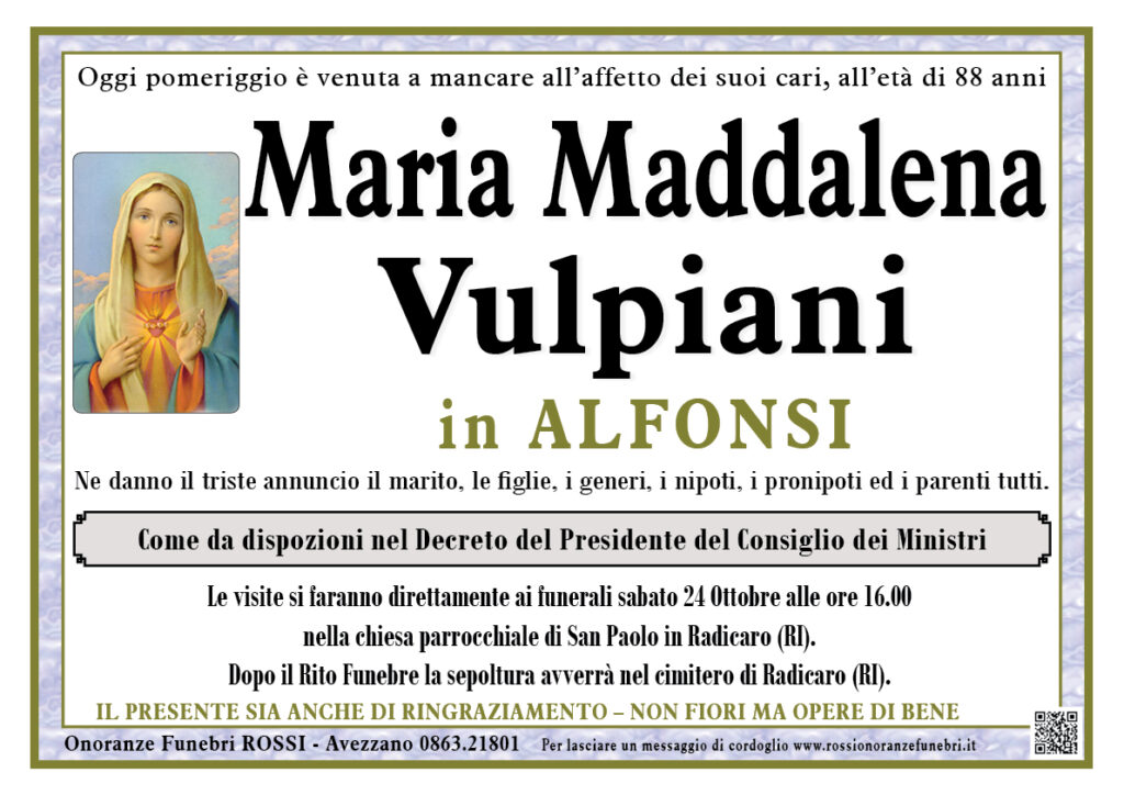 Maria Maddalena Vulpiani