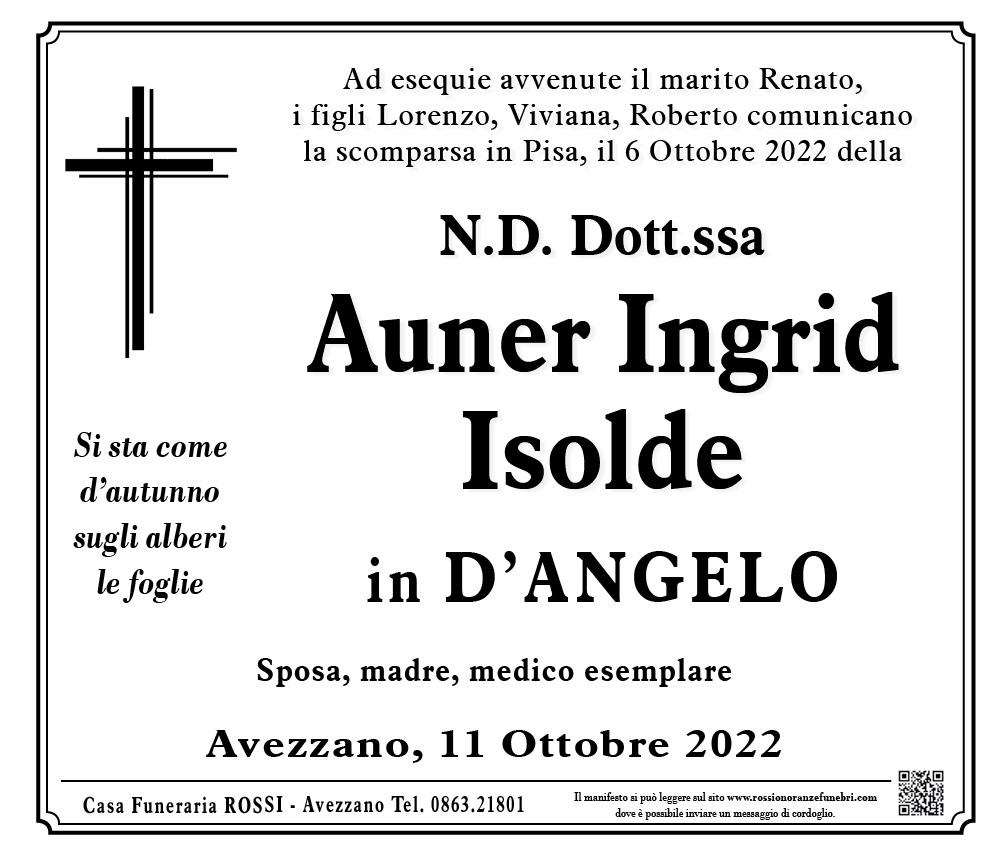 N.D. Dott.ssa Auner Ingrid Isolde