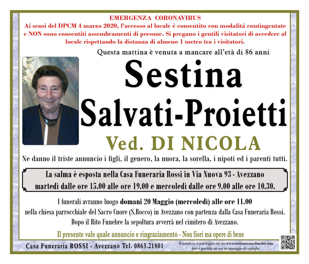 Sestina Salvati-Proietti