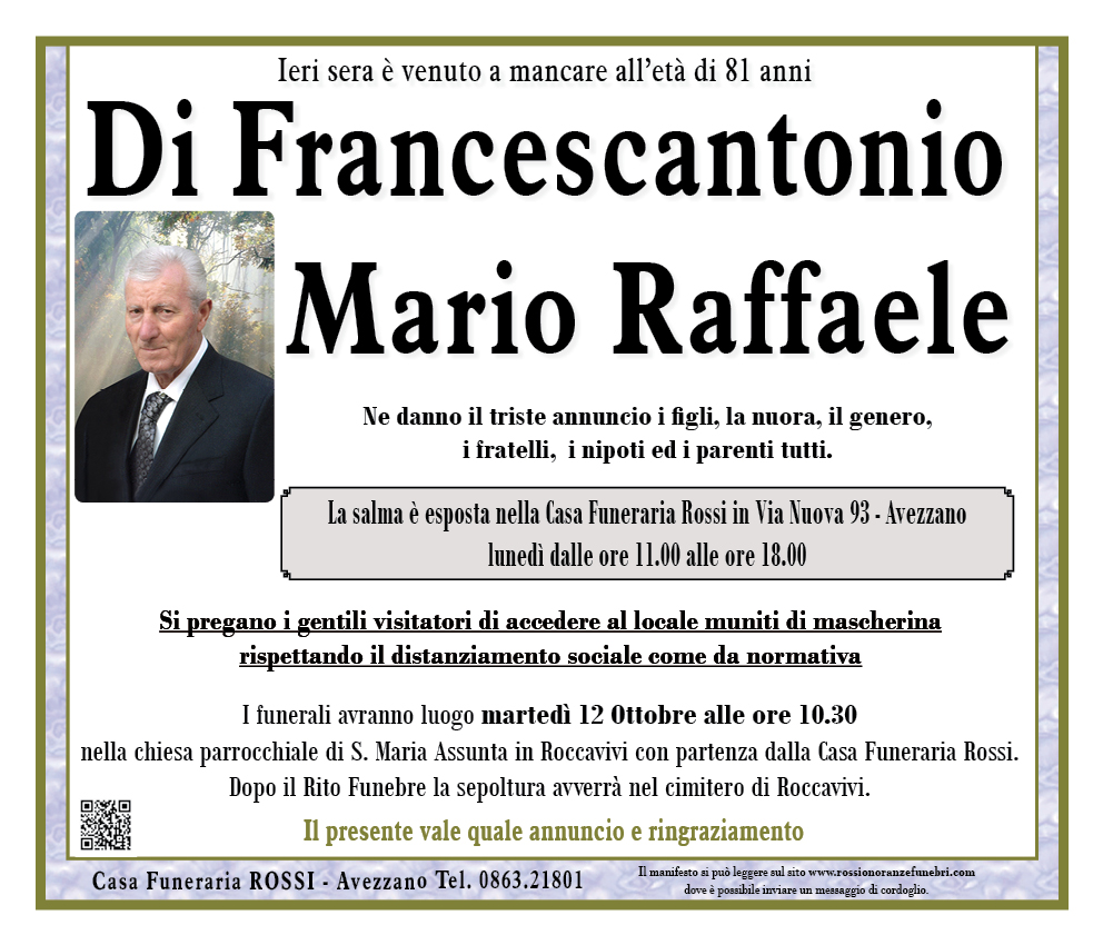 Di Francescantonio Mario Raffaele