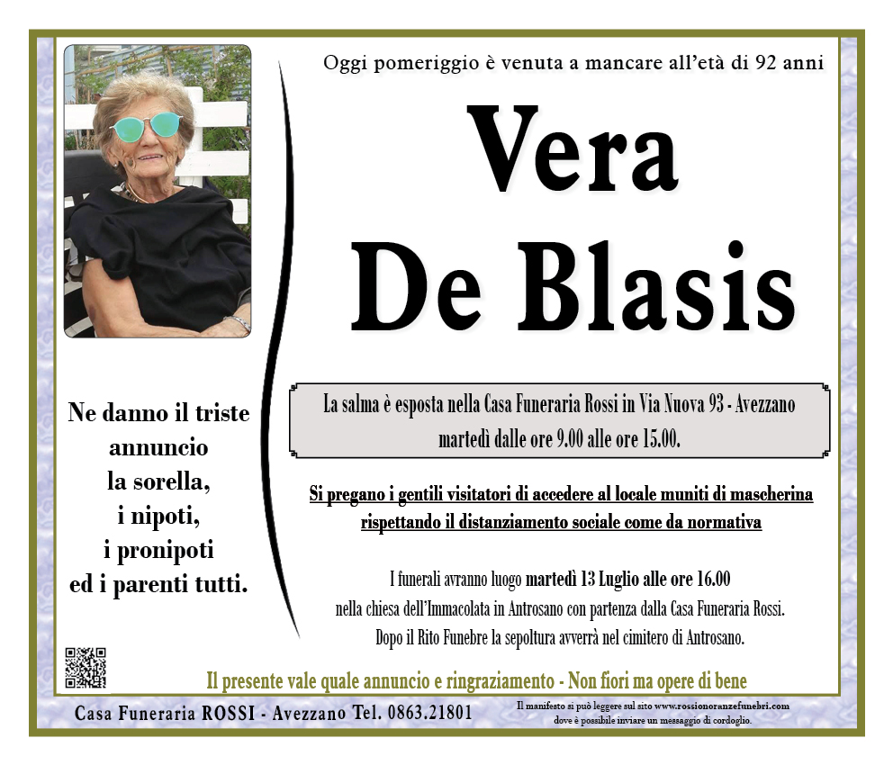 Vera De Blasis