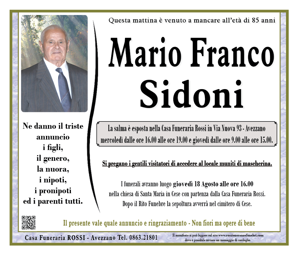 Mario Franco Sidoni