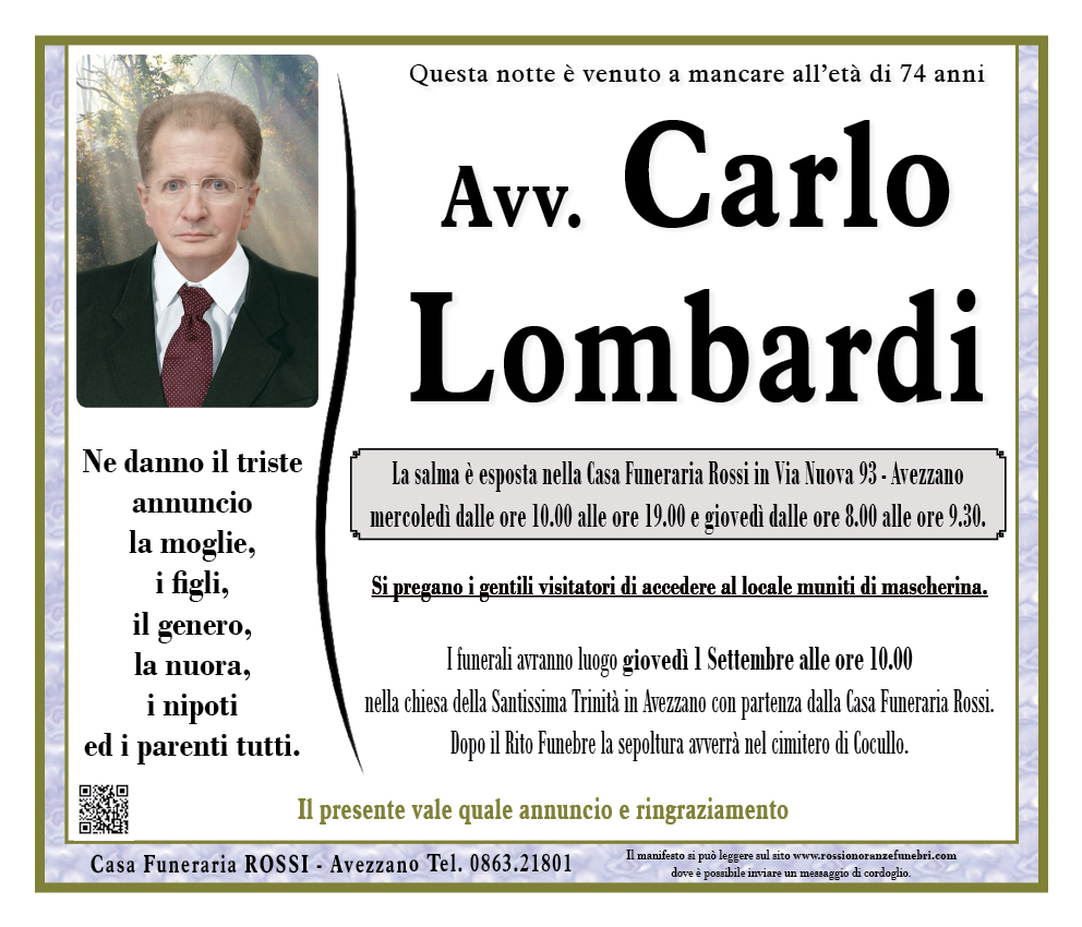 Avv. Carlo Lombardi