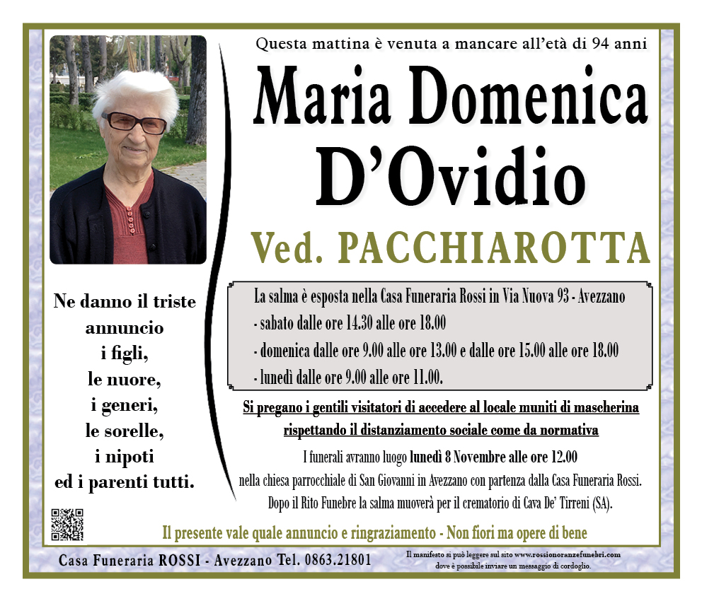 Maria Domenica D'Ovidio