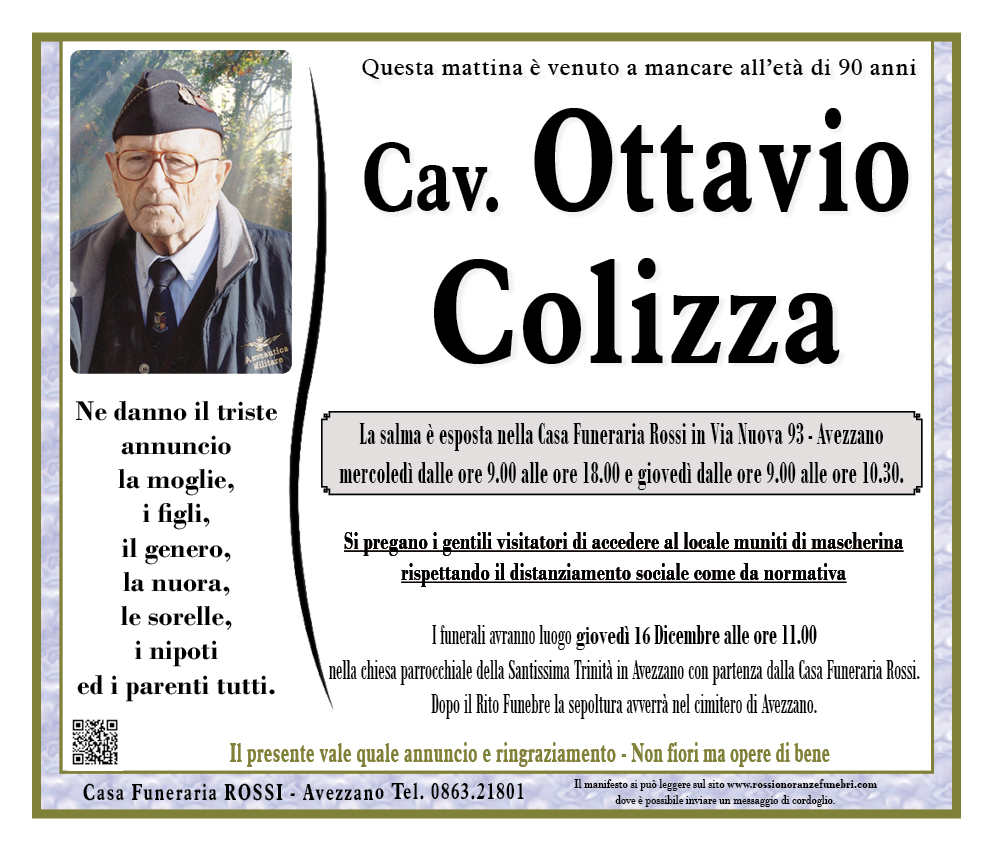 Cav. Ottavio Colizza