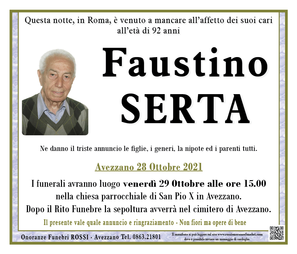 Faustino Carmine Serta